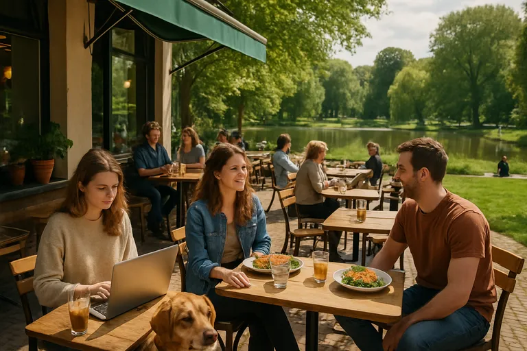 Koffie, brunch en borrel op z’n best bij een gezellig café aan het oosterpark