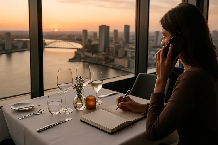 Reserveren bij het Zalmhaventoren restaurant