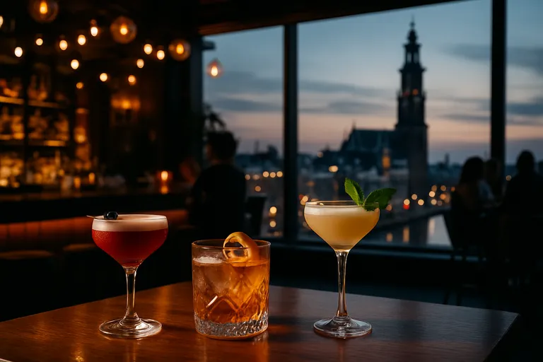 Ontdek de bruisende cocktailbars van amsterdam: van speakeasy charme tot rooftop flair